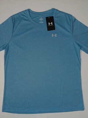 Under Armour Womens Velocity Long Sleeve T-Shirt Light Blue Size Medium